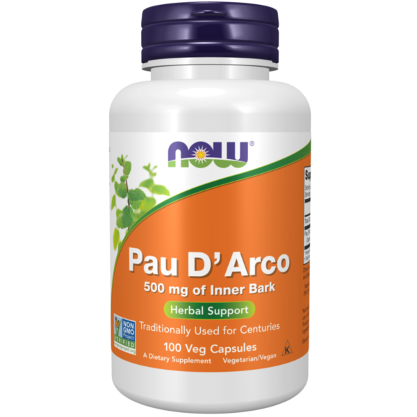 Now Pau D Arco 500mg Caps 100's